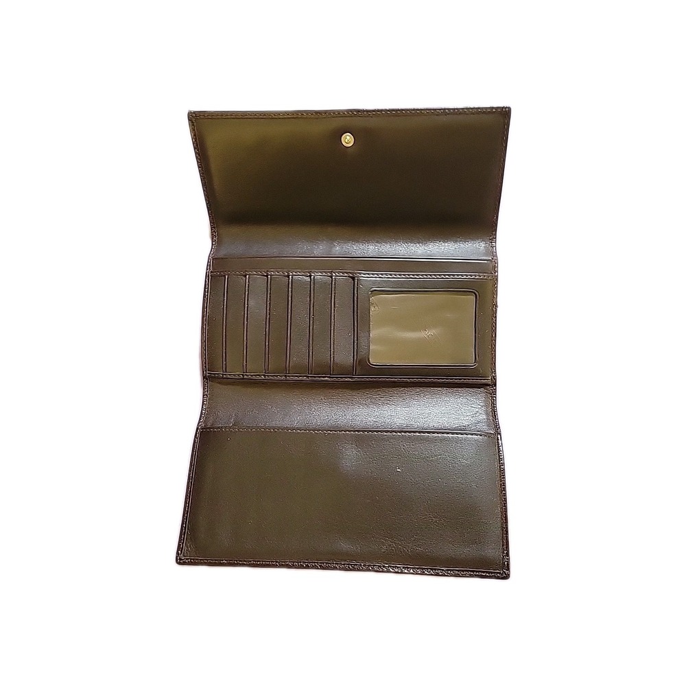 COACH Signature Logo Tri-Fold Long Wallet 7"x4"x1" - Picture 3 of 3
